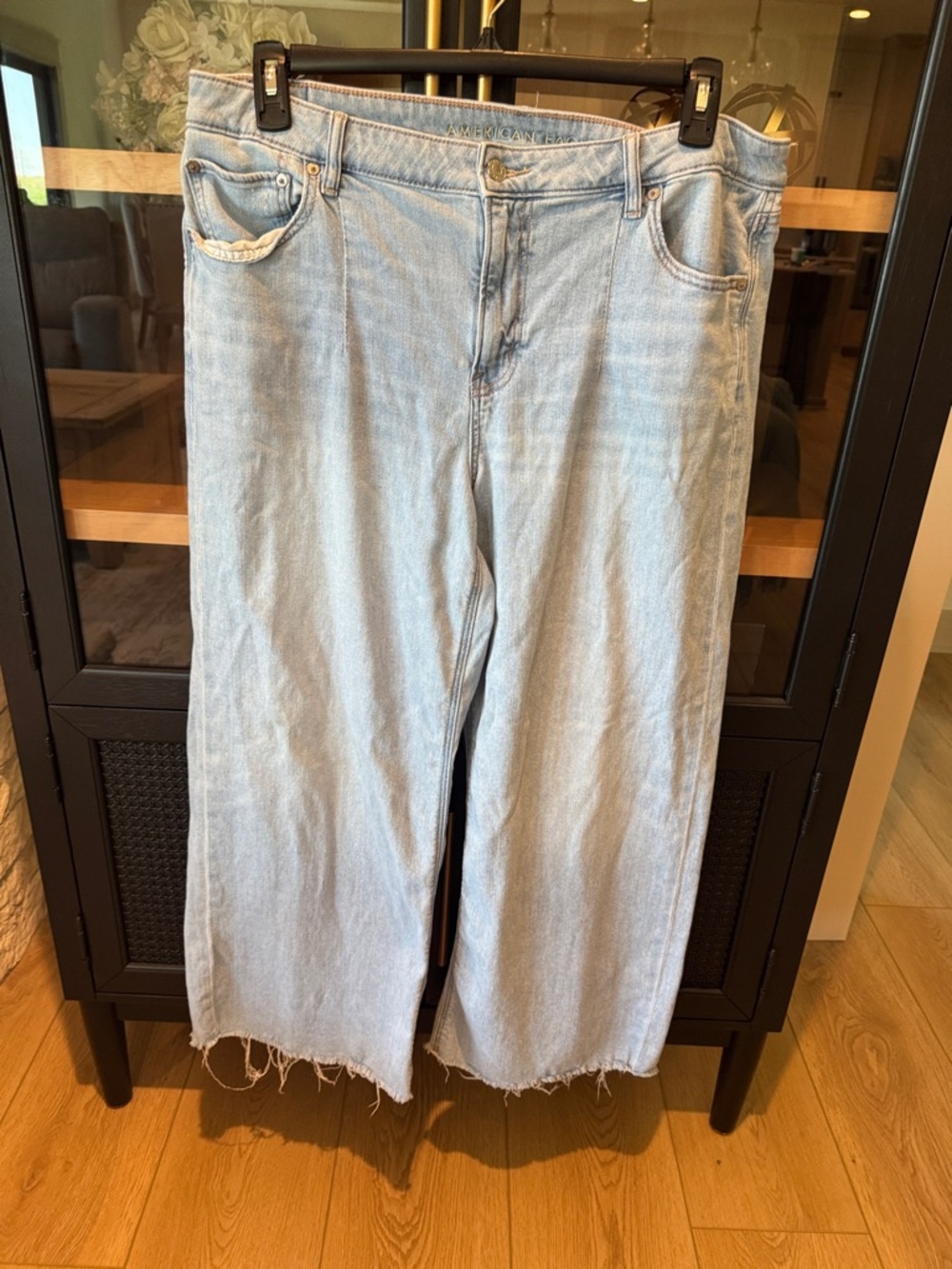 American Eagle Outfitters Light Blue Wide Leg Jeans